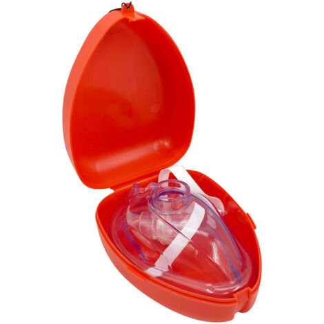 Cpr-maske Mit Rückschlagventil Für Mund-zu-mund-beatmung – Rote Erste-hilfe-schulung