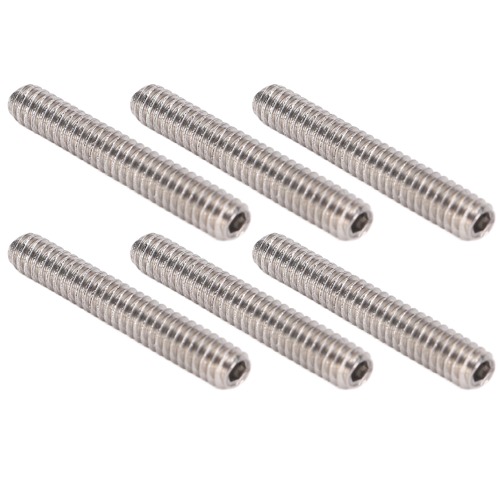 Packung Mit 50 Kopflosen Edelstahlschrauben A2-70, Sortiment An Gewindebolzen M2x12, Befestigungsset