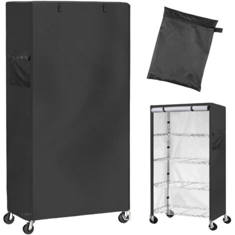 Protective Cover For Wire Shelving, Waterproof And Durable Outdoor Storage Cover With Zipper, Dimensions 30"w X 14"d X 62"h