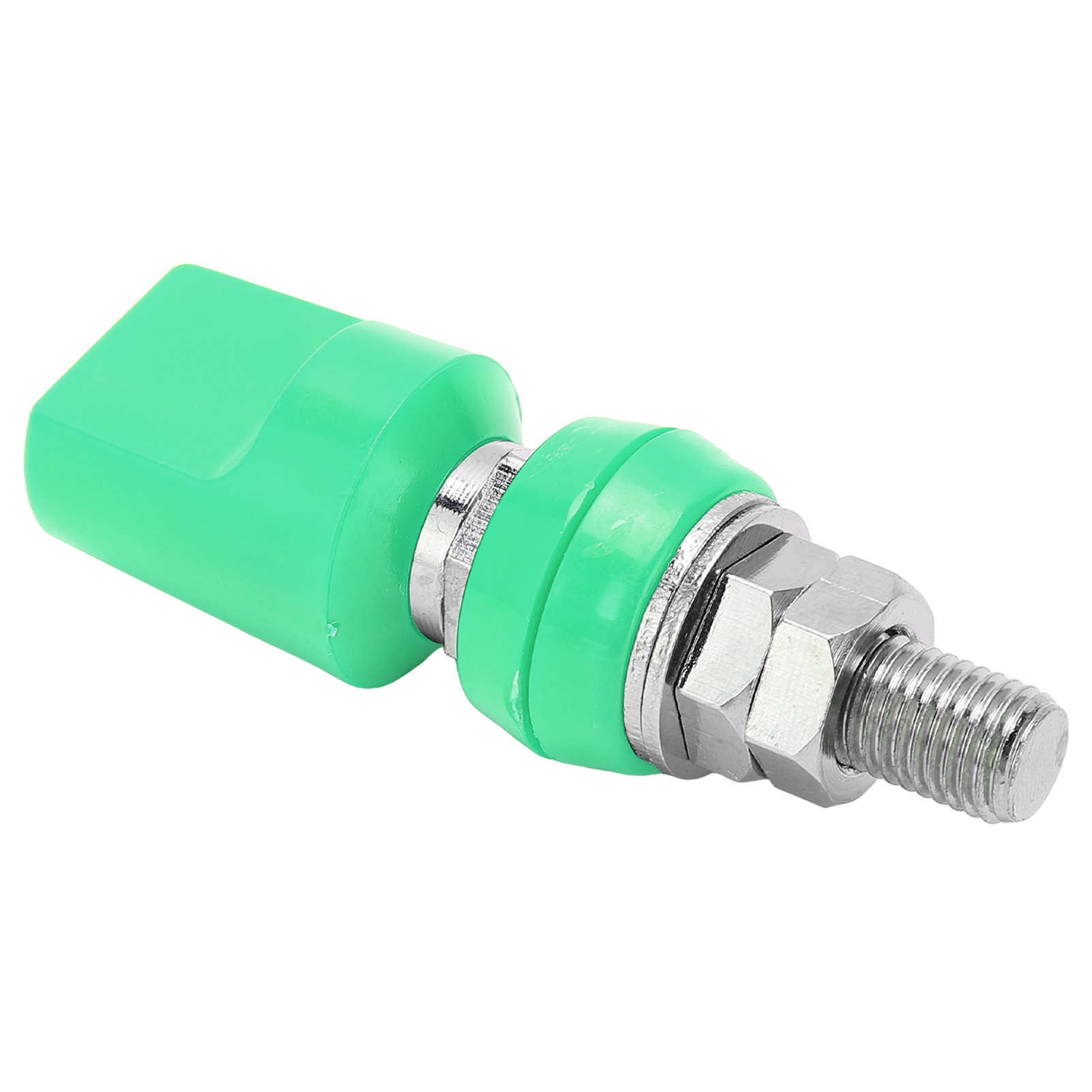 4 Mm Flache Multifunktions-klemmenblöcke Aus Messing, M8, 100 A, Mit Grüner Abdeckung, 10er-set