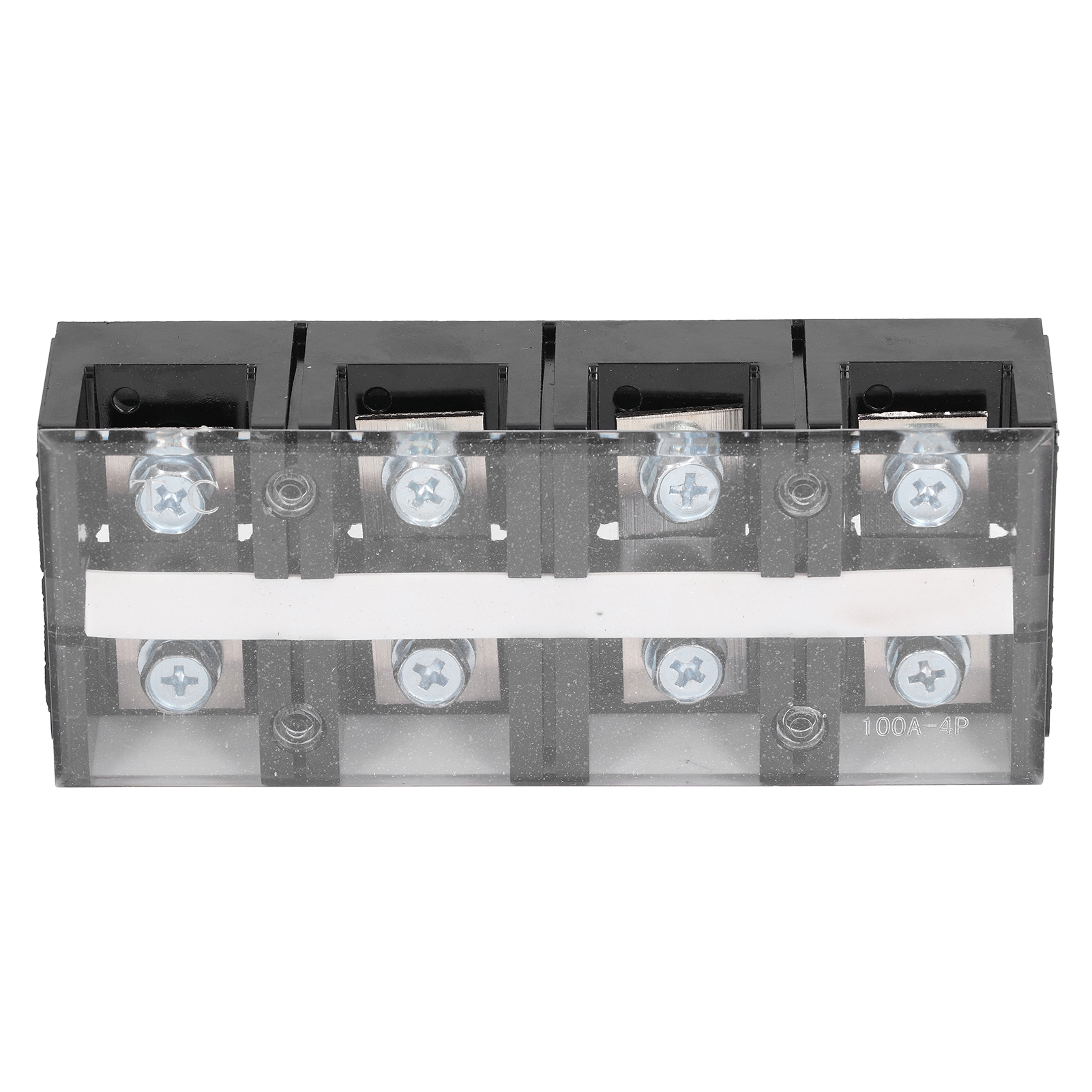 2-reihige Klemmenleiste, Schraubsteckdose, Mit Abdeckung, Ac600v 100a Tc-1004 (8 Anschlusspunkte)