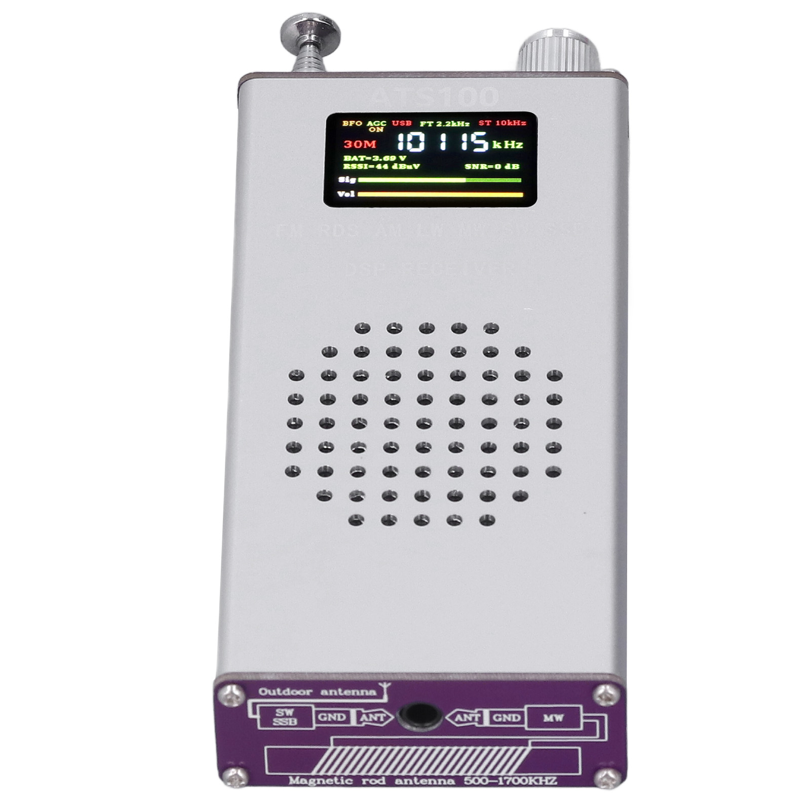 Si4732 Tragbares Radio 150 Khz–30 Mhz, 64 Mhz–108 Mhz, Fm-empfänger Mit Teleskopantenne, Kurzwellen- Und Ukw-tuner, Handradio