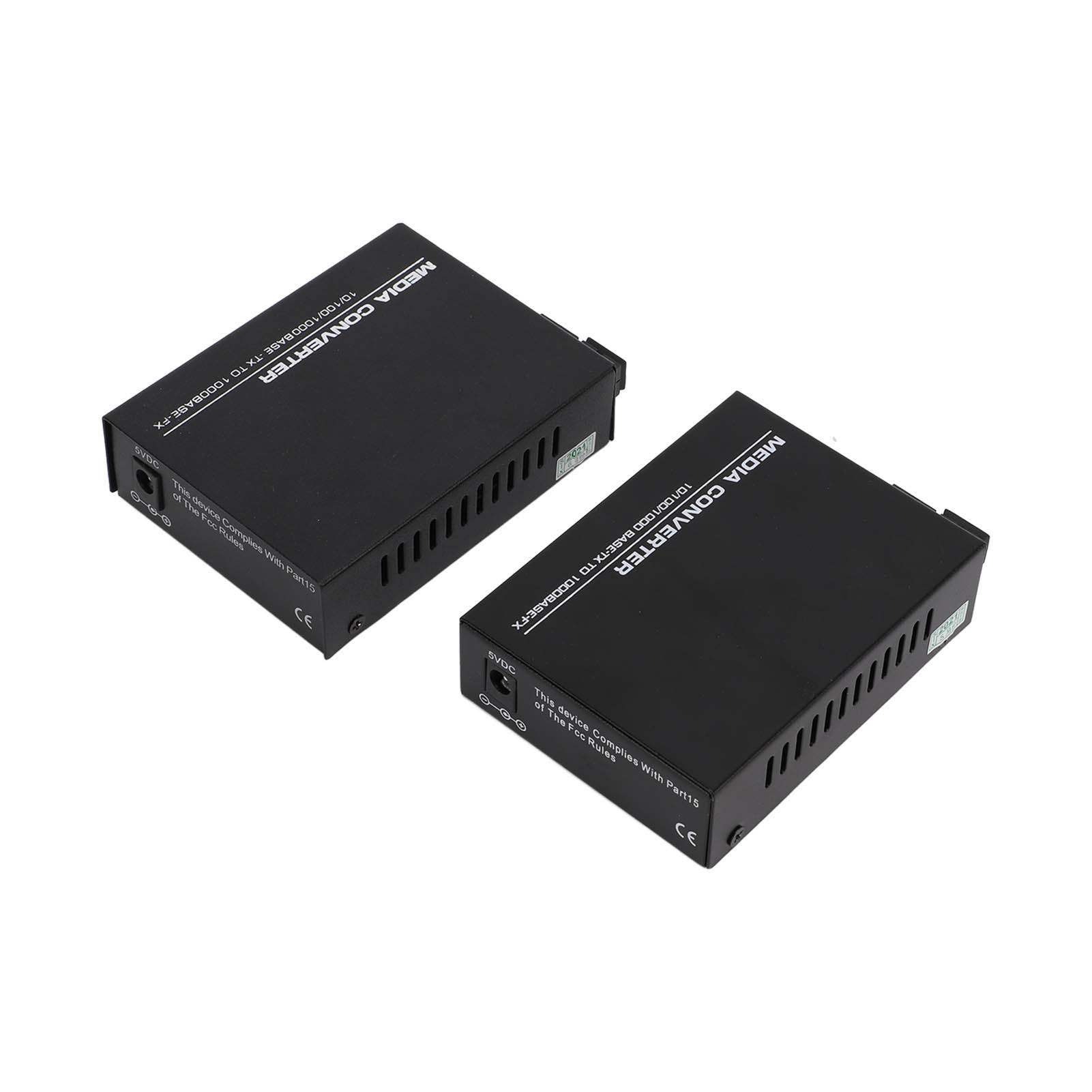 Singlemode-gigabit-ethernet-glasfaser-medienkonverter Mit Led-anzeigen, 20 Km Reichweite, 100–240 V Eu-netzteil