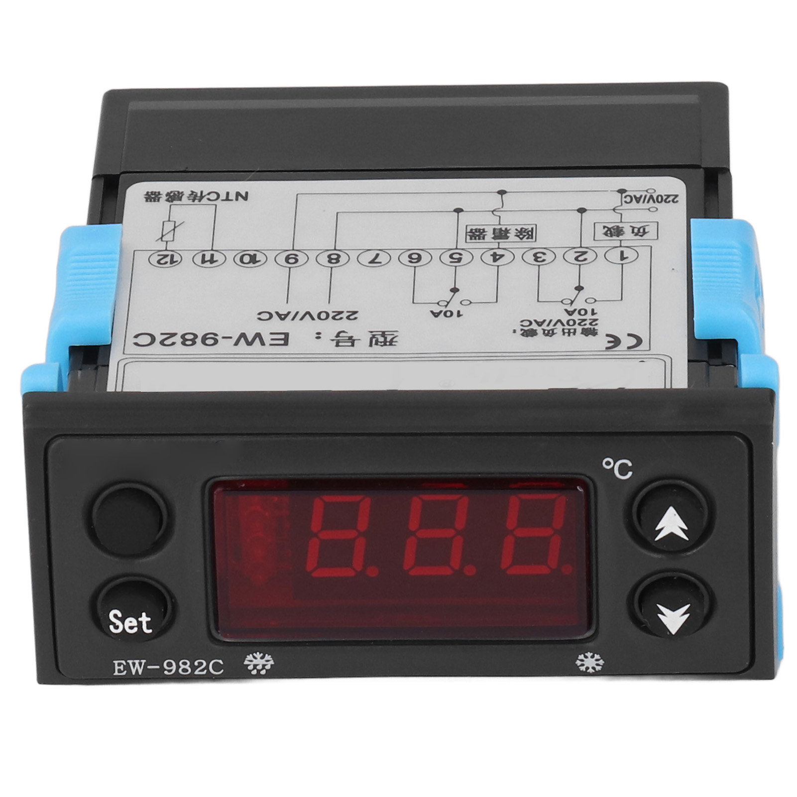 Digitalthermostat Zum Abtauen Und Kühlen, 220-v-wechselstrom-temperaturregler Mit Digitalanzeige Für Kühlräume.