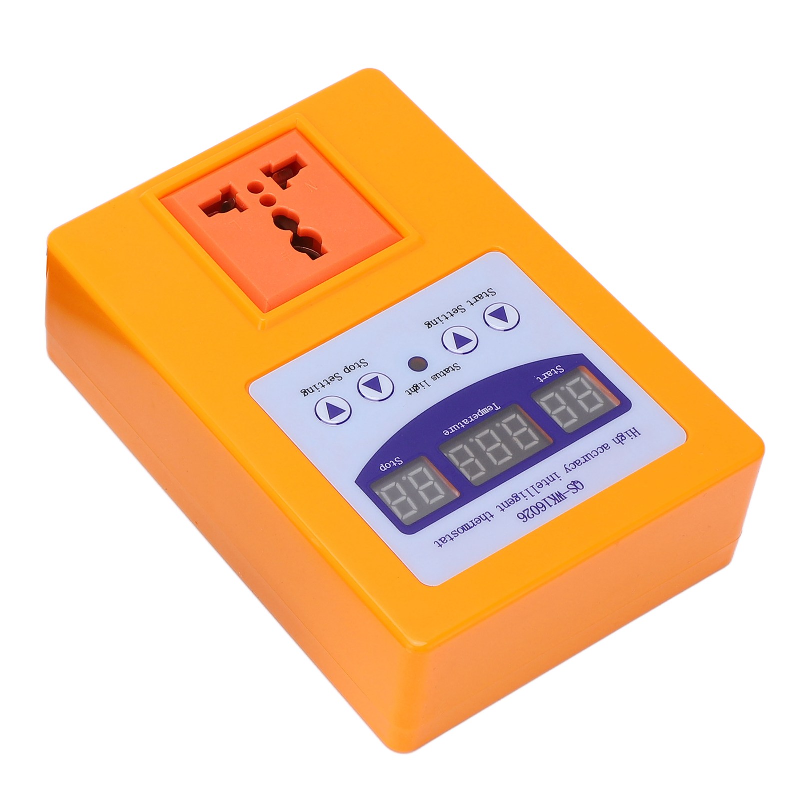 Intelligenter Digitaler Weitbereichsthermostat, Automatischer Temperaturregler Ac 110-240v, Eu-stecker, Präzisionsschalter, Orange, Wärmeregler.