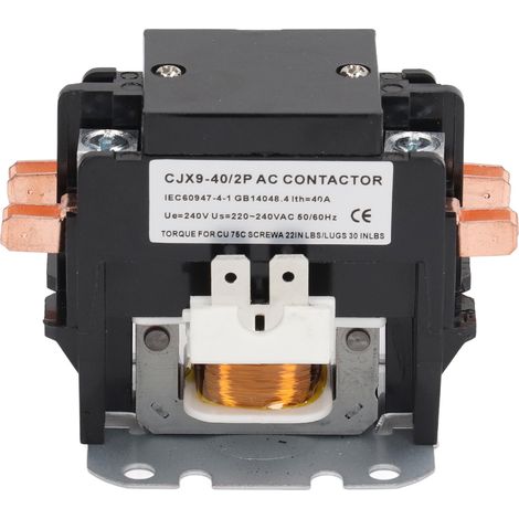 Cjx9 40 2p 40a 240v Schütz, Pp-gehäuse, Silberlegierungskontakt, Schnelle Ansprechzeit Für Klimaanlagen