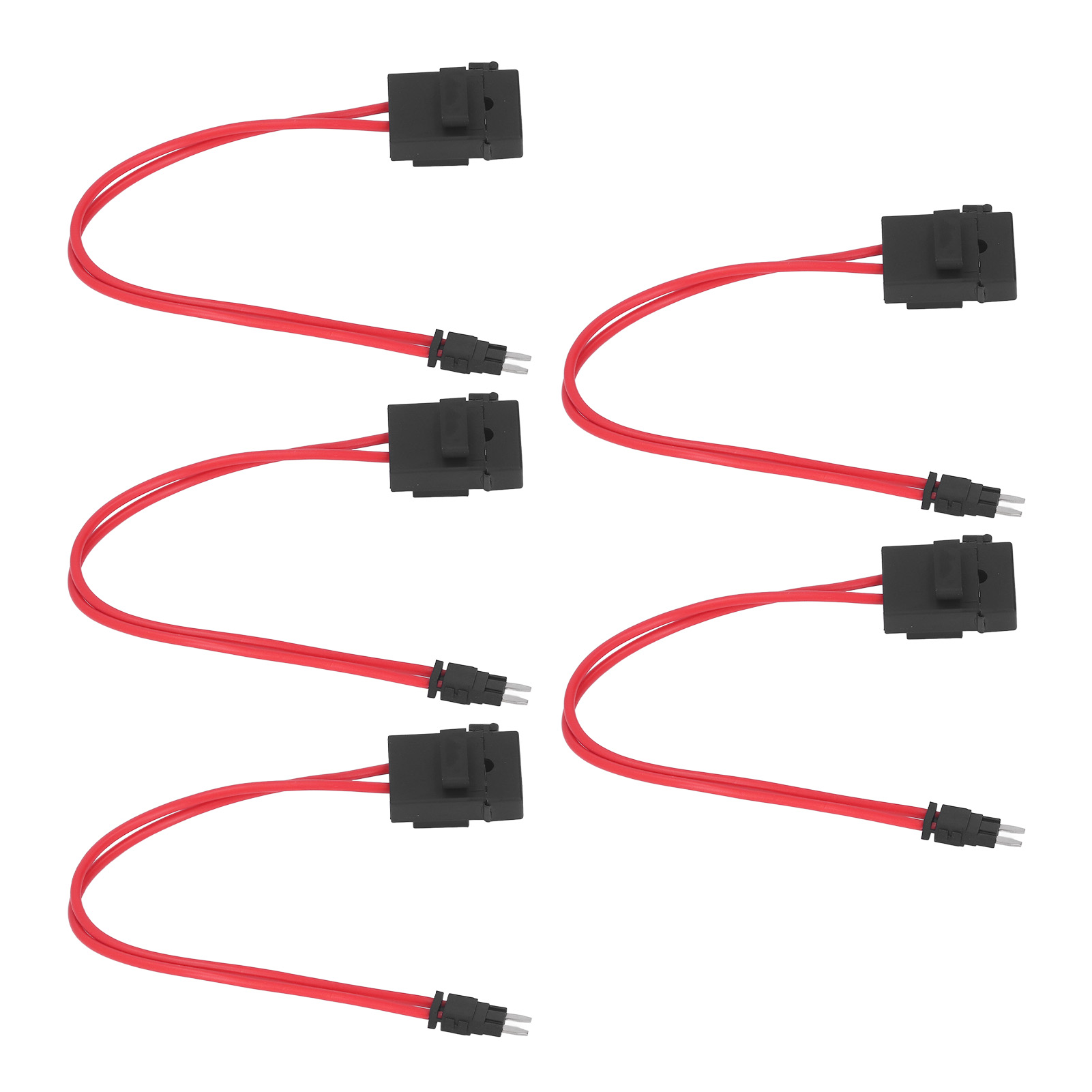 5-teiliger Kfz-sicherungshalter, Mini-hochleistungs-verlängerungskabel, 20 A, 16 Awg, Mit 5 Atm Ack S 10,9 Mm Sicherungen Für Fahrzeuge