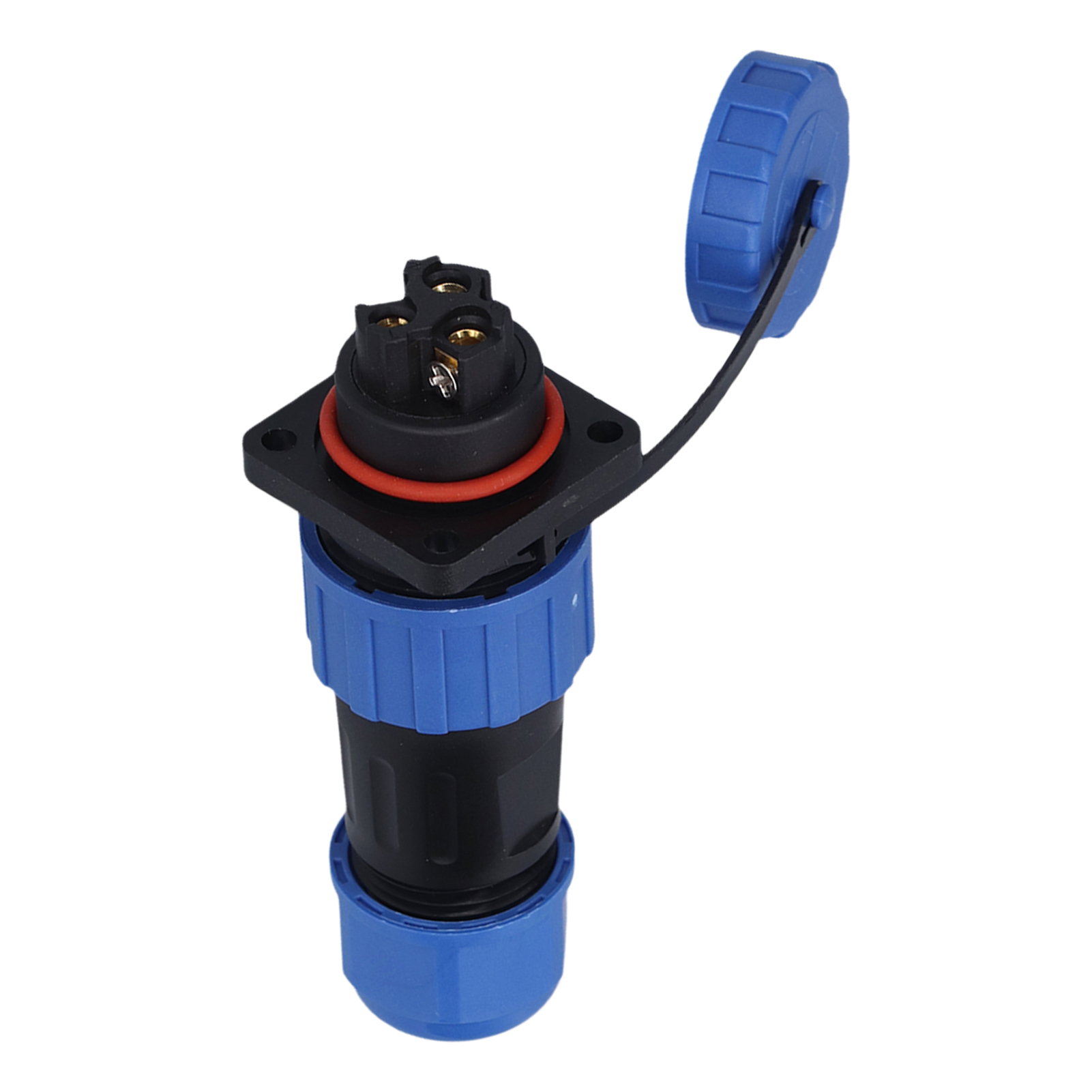 Ip68 Wasserdichter Industriestecker, Vierkant-schraubstecker, 250-v-3-poliger Flugzeugadapter, Hochleistungs-elektrostecker