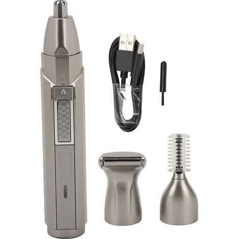 3-in-1 Multifunktions-nasenhaartrimmer, Ergonomischer Elektrischer Epilierer Mit Abgerundeten Ecken, Set Für Den Heimgebrauch