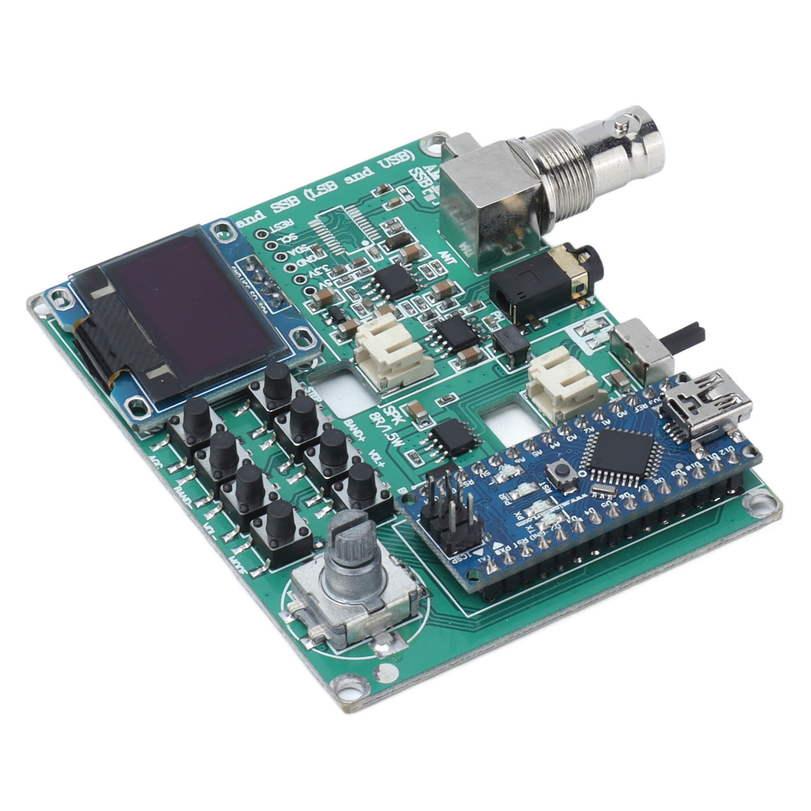 Si4732 Fm Am Mw Sw Ssb Lsb Usb-radiomodul, Diy-audioempfängerplatine, Elektronische Baugruppe, Kurz- Und Mittelband, Direkter Kopfhöreranschluss, 1 Stück.