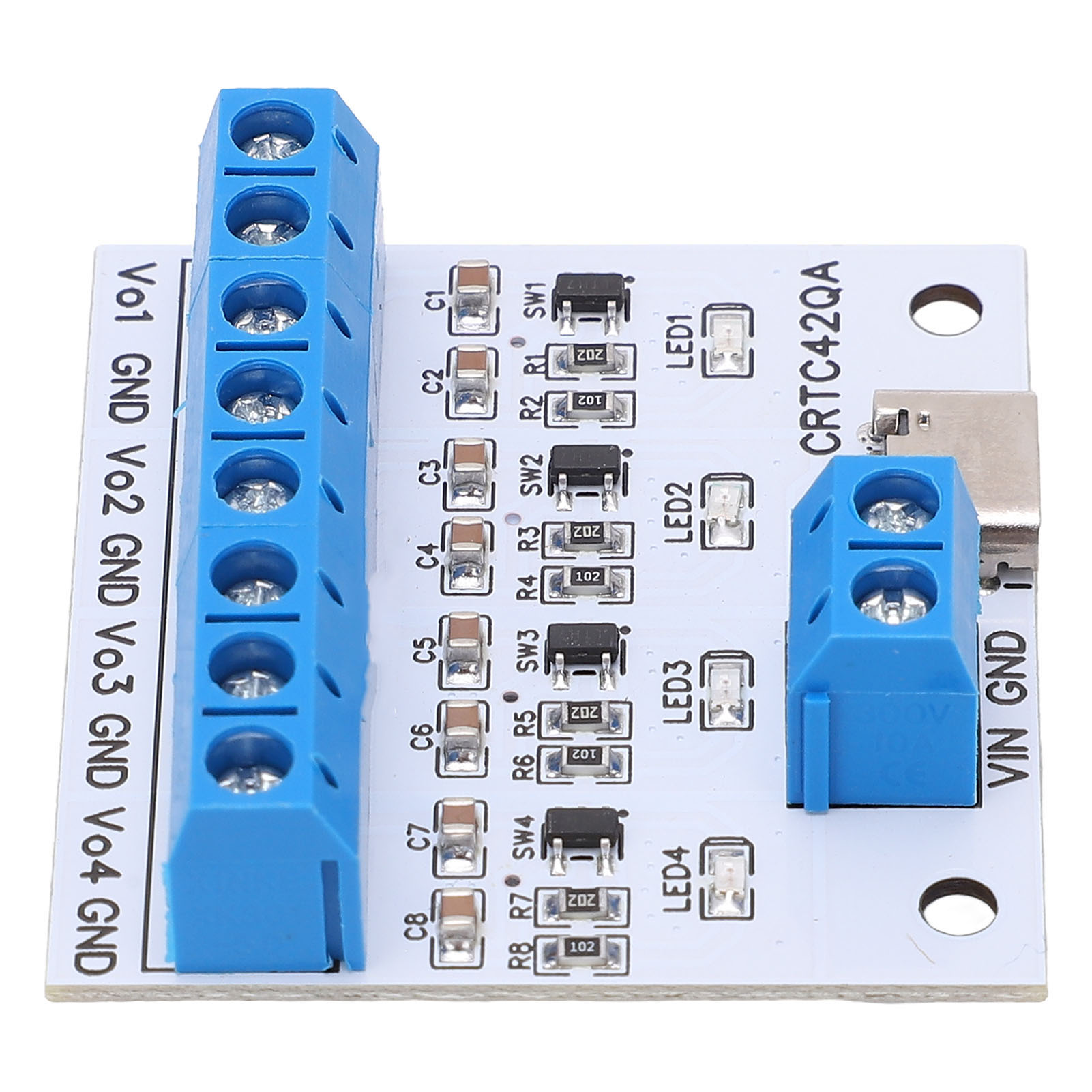 4-kanal-ladegerät/lademodul Typ C Für Lithium-ionen-akkus Der Typen 18650 (3,7 V), 503035 Und 603443, 5-v-dc-eingang