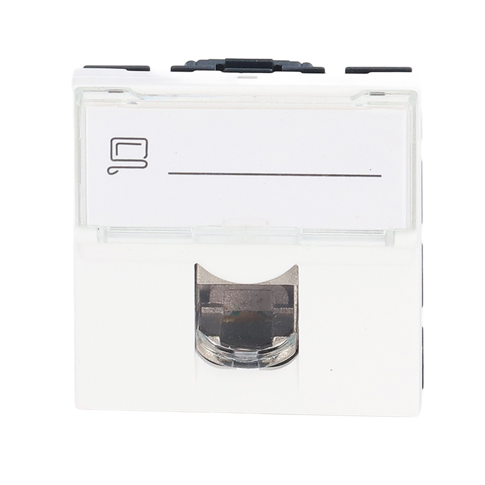 2er-pack Cat6a Rj45 Netzwerk-anschlussdosen, Französischer Adapter, Geschirmt, Abs, Computerzubehör