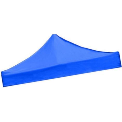 3x3m Blaues Quadratisches Oxford-zelt, Faltbar, Uv-beständig, Wasserdicht, Sonnenschutzplane