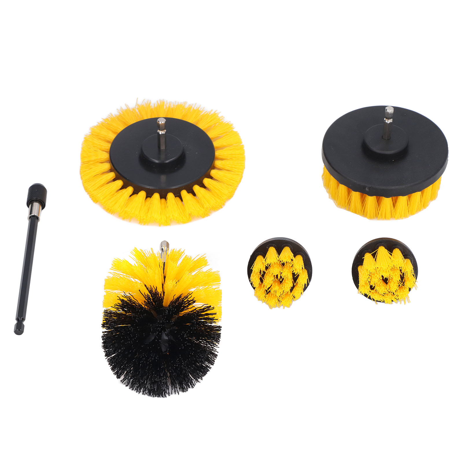 Nylon-reinigungsbürste, Set In Verschiedenen Größen, Rotierender Bohrer Mit Verlängerungsstange, Leistungsstarkes Haushaltsreinigungsset.