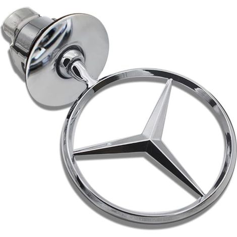 Stern-emblem Aus Chromlegierung Für Die Motorhaube, Ersatzteil Kompatibel Mit W124, W210 E-klasse, W202 Und W203