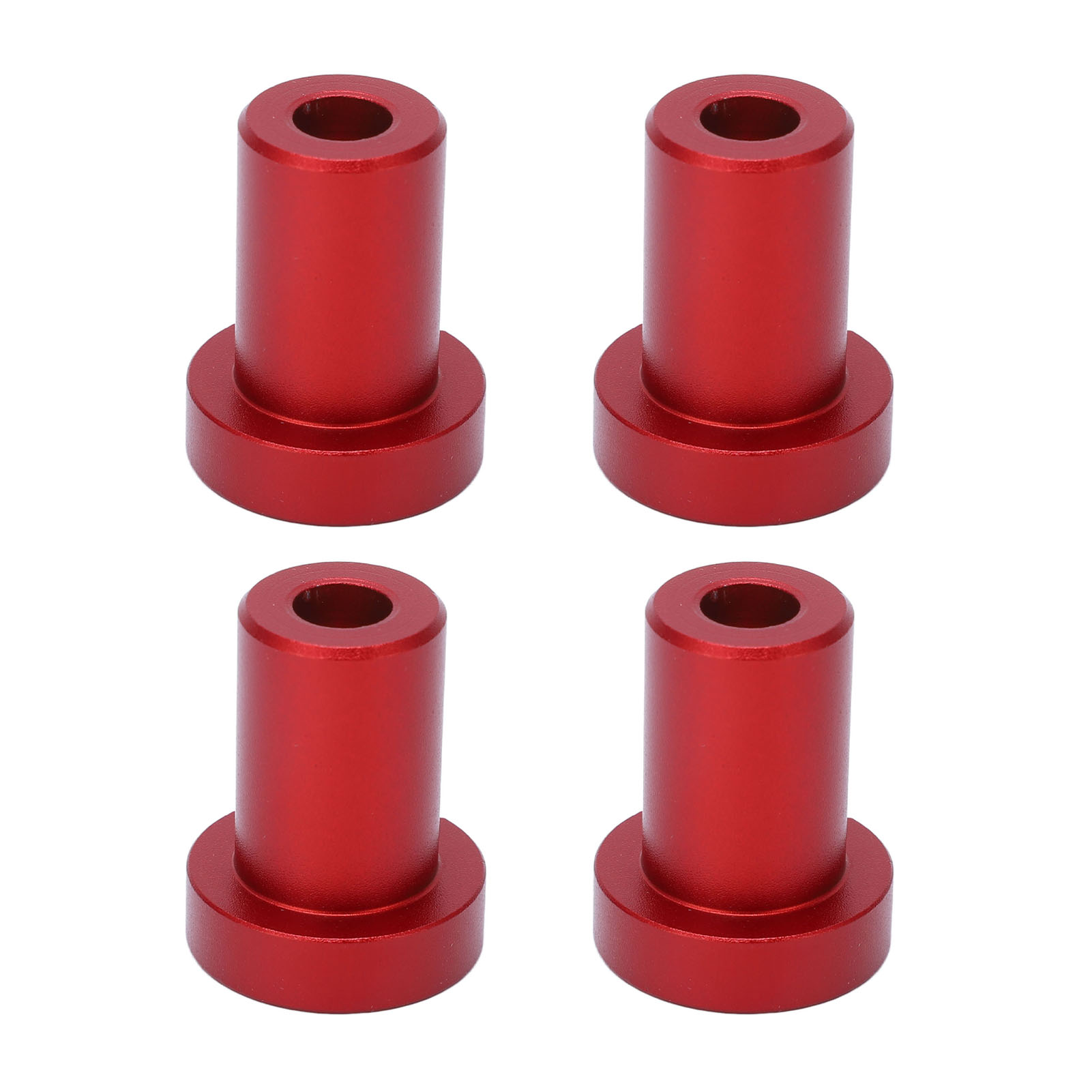 Set Mit 4 Hochfesten Aluminium-werkbankstiften, 19 Mm Durchmesser, Tischstifte Mit Anschlag, Holzbearbeitungszapfen, Rot.