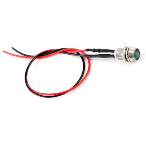 4 Led-kontrollleuchten 12v 8mm, Grünes Licht Für Armaturenbrett, Fahrzeuganzeige, Wohnmobil.