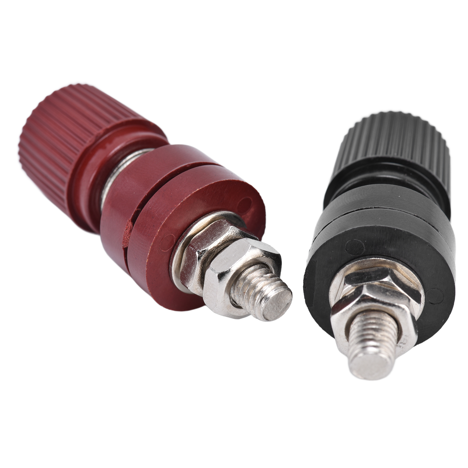 Packung Mit 10 M6 32-mm-spannungsregler-klemmenblöcken, 333/380-v-klemmschrauben, Rot Und Schwarz, Elektrischer Steckverbinder