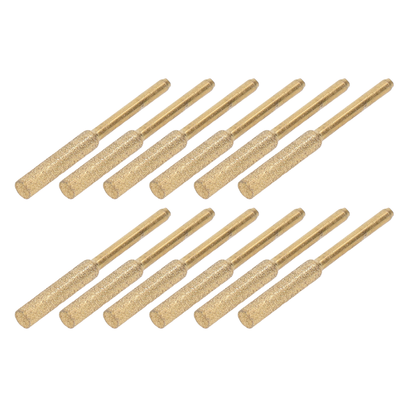 Set Mit 12 Schleifsteinen, 3 Mm Schaft, 4,8 Mm Kettensägenkettenschärfer, Verschleißfeste Schleifscheibe, Rotierende Spitzen.