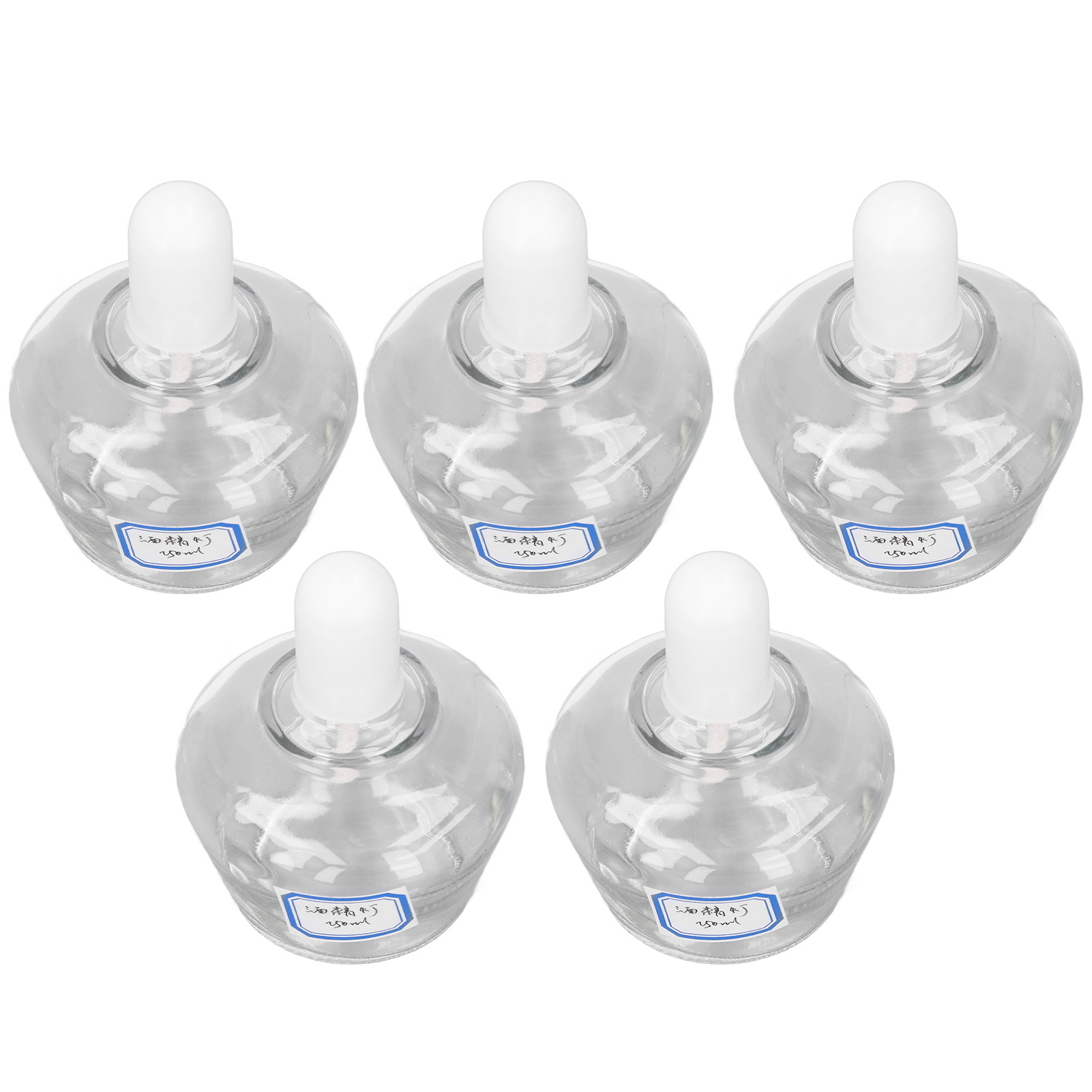 250 Ml Alkohollampe, Borosilikatglas, 5er-packung, Wiederbefüllbar, Für Labor, Chemieexperimente, Ausgießflasche, Hitzebeständig.
