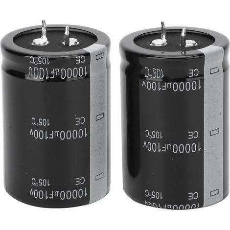 2 Elektrolytkondensatoren 10000µf 100v 105°c 35x50mm