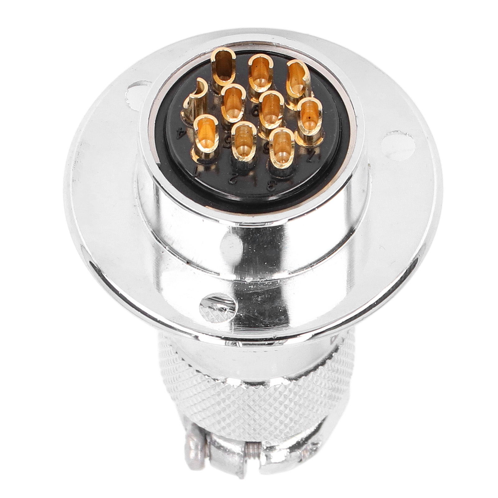15-teiliger Flugzeugstecker, Runder Flanschstecker Mit Wasserdichter Abdeckung, 250 V 7 A, Bem25-10y (10-polig), Elektrischer Anschlusssatz