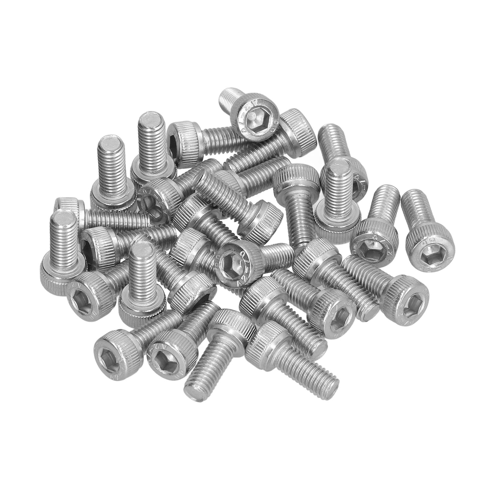 M5x12 Edelstahl A2-70 Befestigungsschrauben, Packung Mit 30 Stück, Hohlzylinderkopfschraubensatz Für Die Wartung Und Reparatur Von Metallverbindungen.