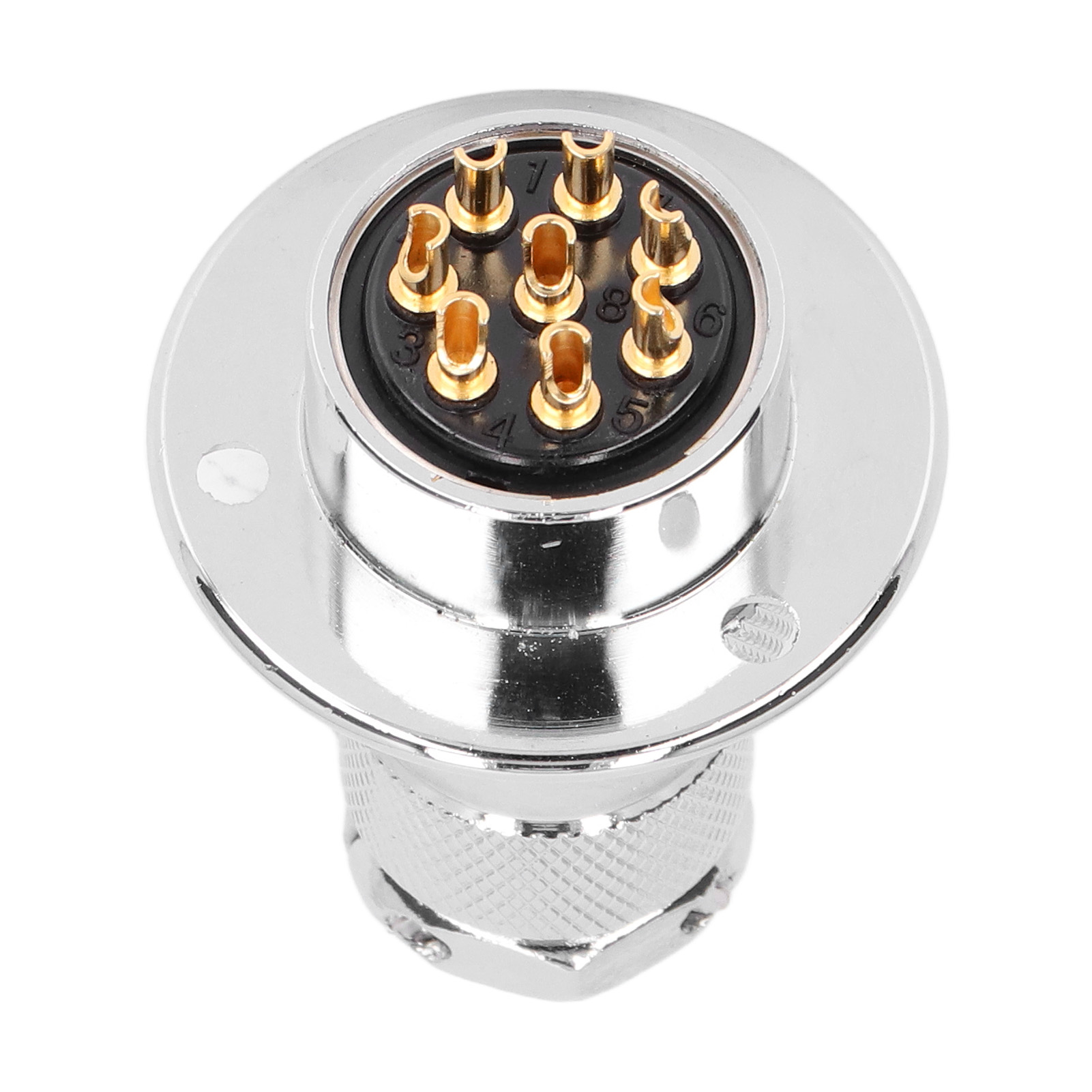 15-teiliger Avionik-steckverbinder, Runder Flanschstecker Mit Wasserdichter Abdeckung, 250 V 7 A, Bem25-8y (8 Pins)