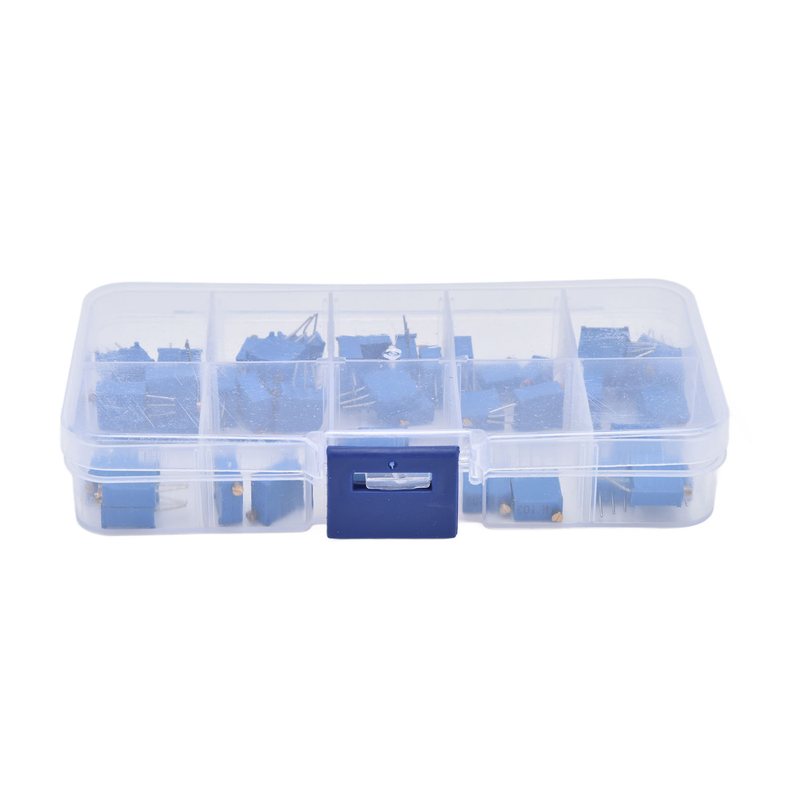 50-teiliges Set Einstellbarer Potentiometer-trimmer, 100 Ω–100 Kω, 10 Werte, Variabler Widerstand 3296 W 0315 V