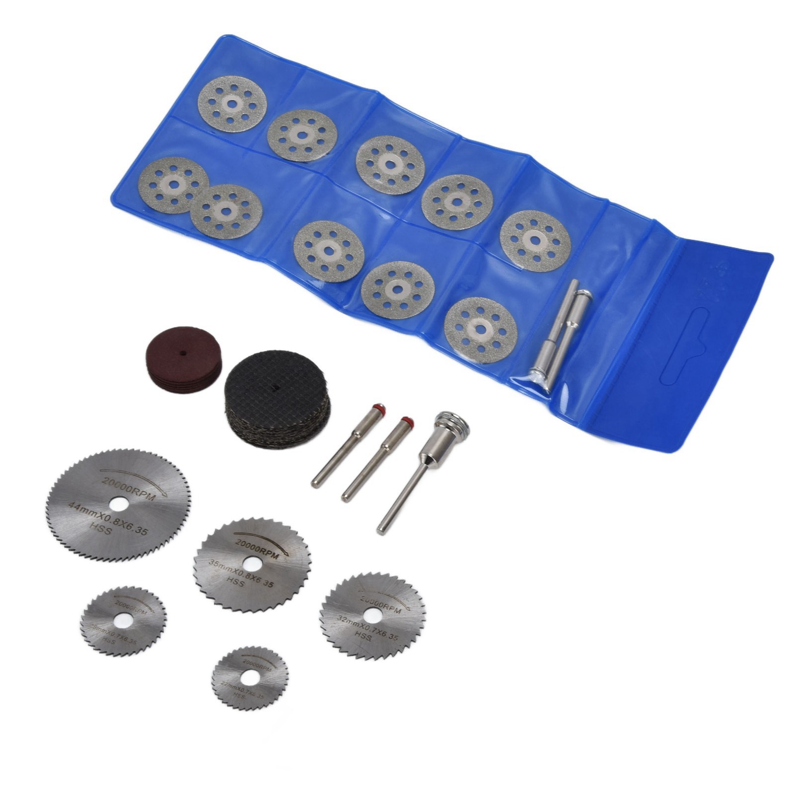 Set Mit 40 Hss-trennscheiben, Kreissägeblättern, Harzschleifscheiben, Diamantscheiben