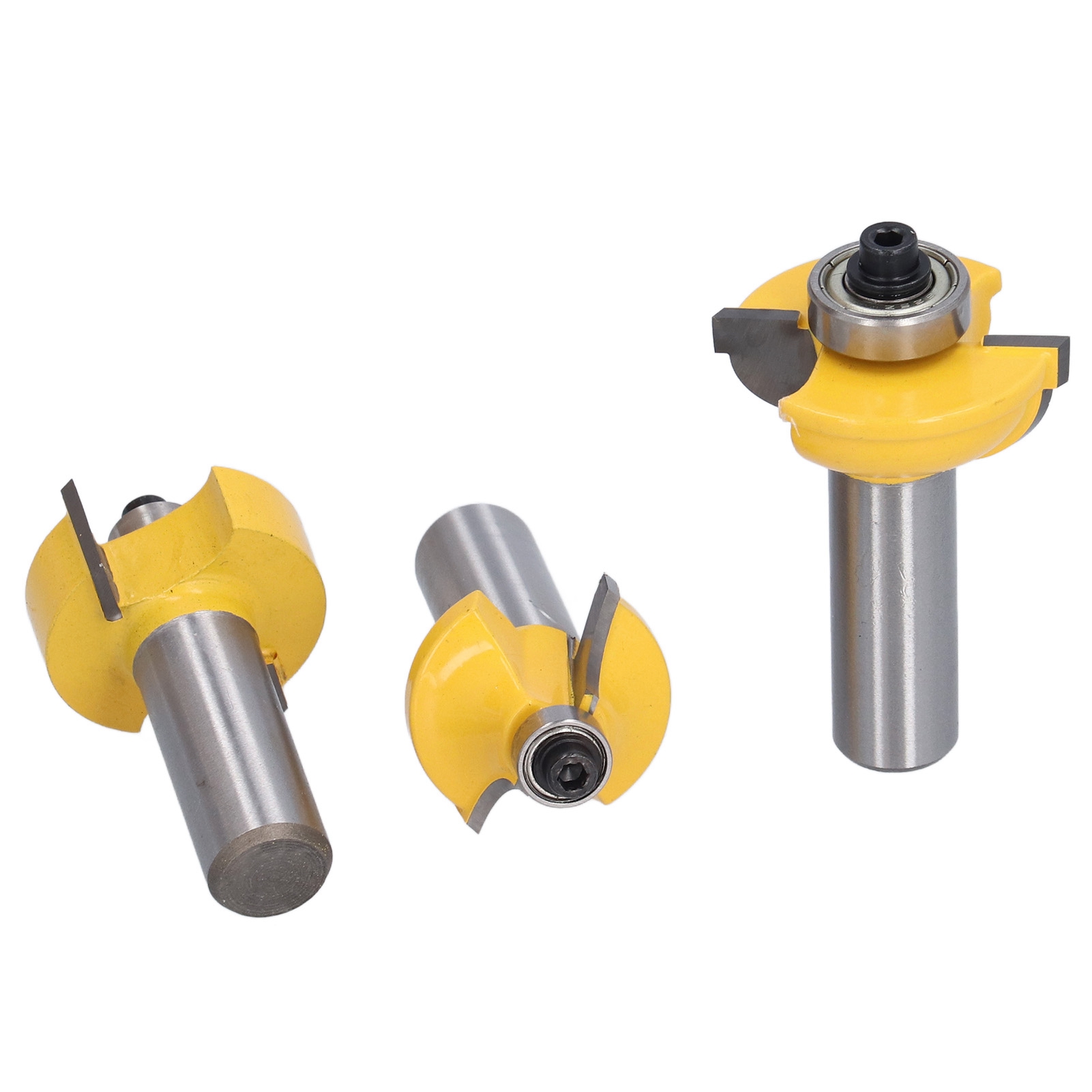 Set Mit 3 Shaker-türprofilfräsern, Hochwertige Klinge Aus 45er Stahl, Langlebig, Rostbeständig, Rückschlagfest, 1/2-zoll-schaft