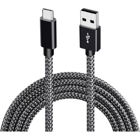 2 Usb-c-auf-usb-2.0-kabel, 3-a-schnellladung, 2 Meter, Schwarz