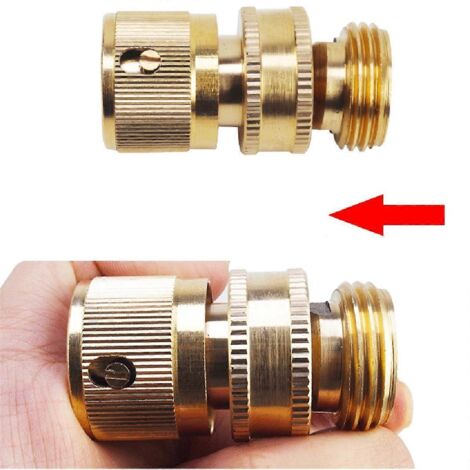 3/4"-schnellkupplung Aus Messing Mit Gewinde, Amerikanischer Gartenwasseranschluss
