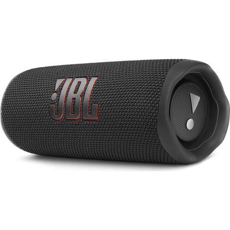 Jbl Flip 6 Tragbarer Bluetooth-lautsprecher, Zwei-wege-audiosystem, Kraftvoller Jbl Pro Sound, 12 Stunden Akkulaufzeit, Schwarz, Robuster Kabelloser Lautsprecher