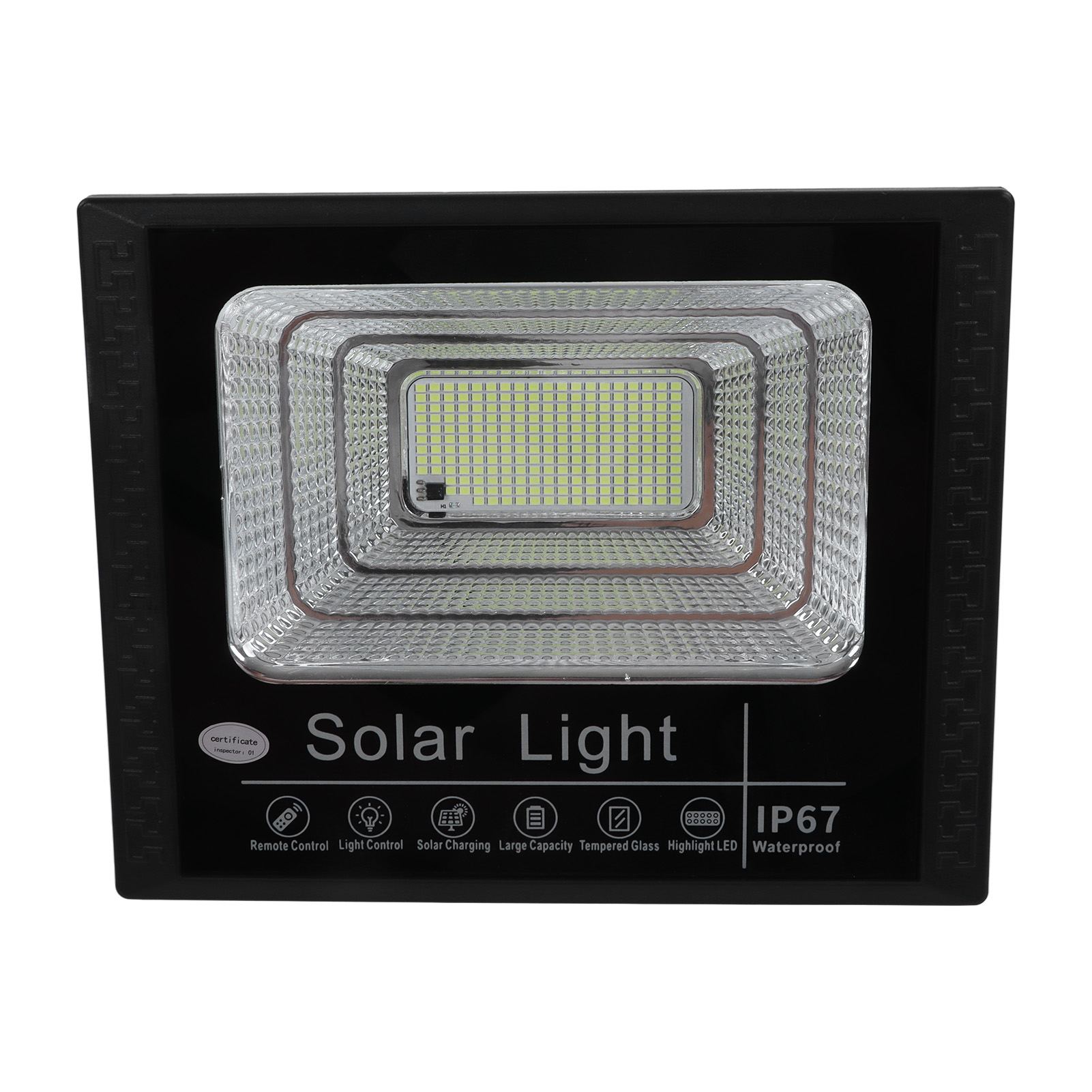 Ip67 Wasserdichte 8w 6v Solarleuchte Mit Fernbedienung, Timer, Led-flutlicht Für Garten, Außenbereich Und Straßenbeleuchtung