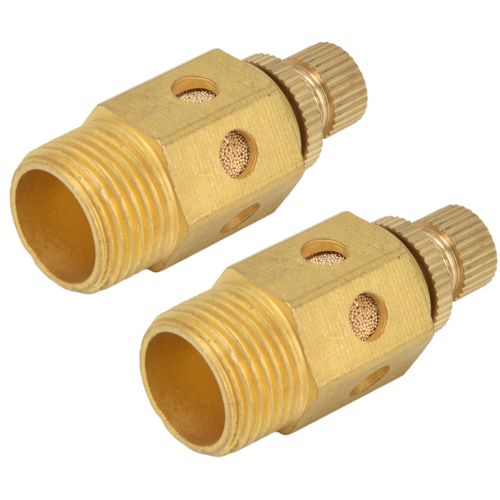 Verstellbarer Zweiteiliger Pneumatischer Schalldämpfer, Schnellabgasschalldämpfer, Messing-pt3/8-außengewinde, Einstellbarer Luftstrom Psc-03