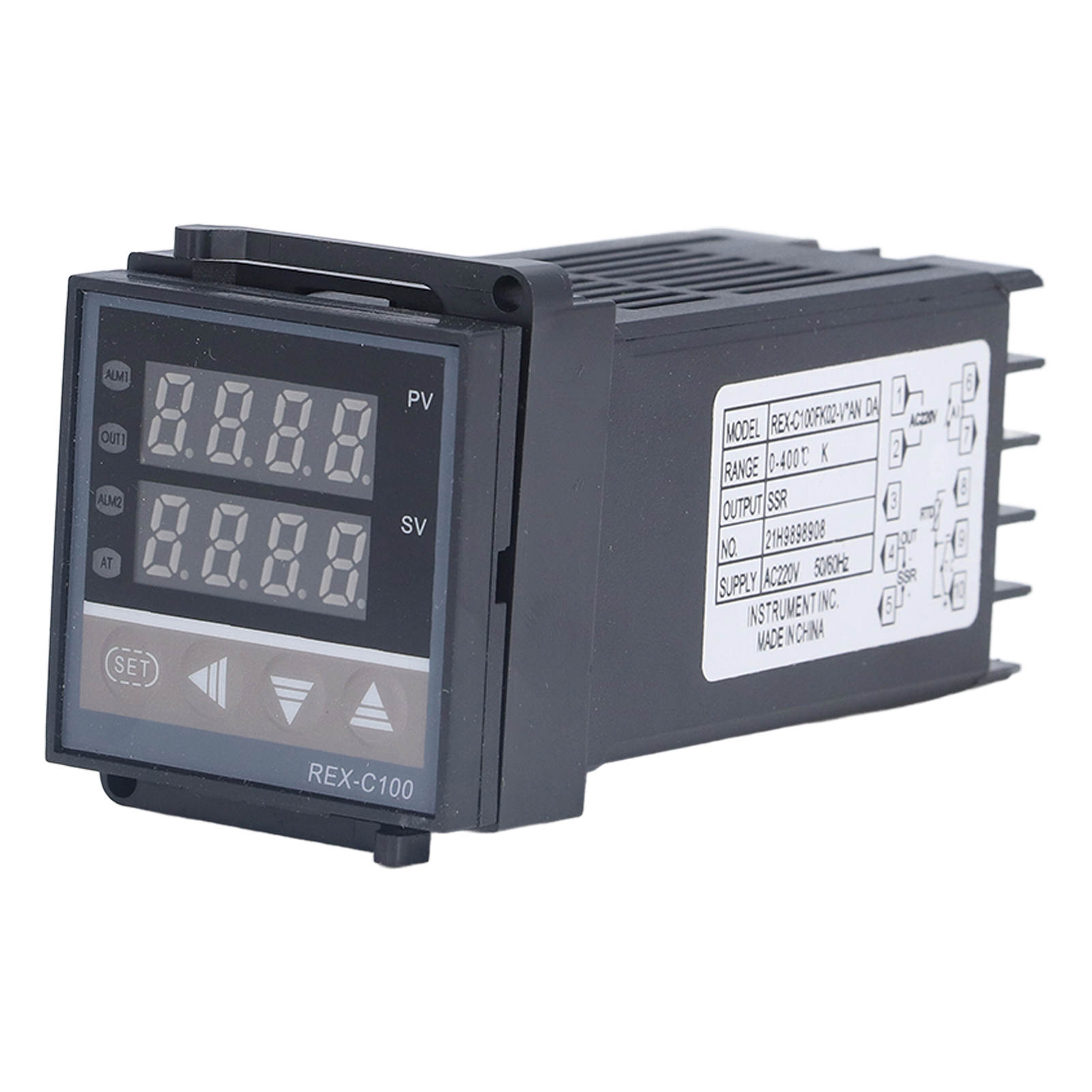 Digitaler Pid-thermostat Mit Halbleiterrelais, Temperaturregler Mit Thermoelement, Digitaler Regler Für Heizung, Integrierter Wärmesensor, Kompaktes Gehäuse.