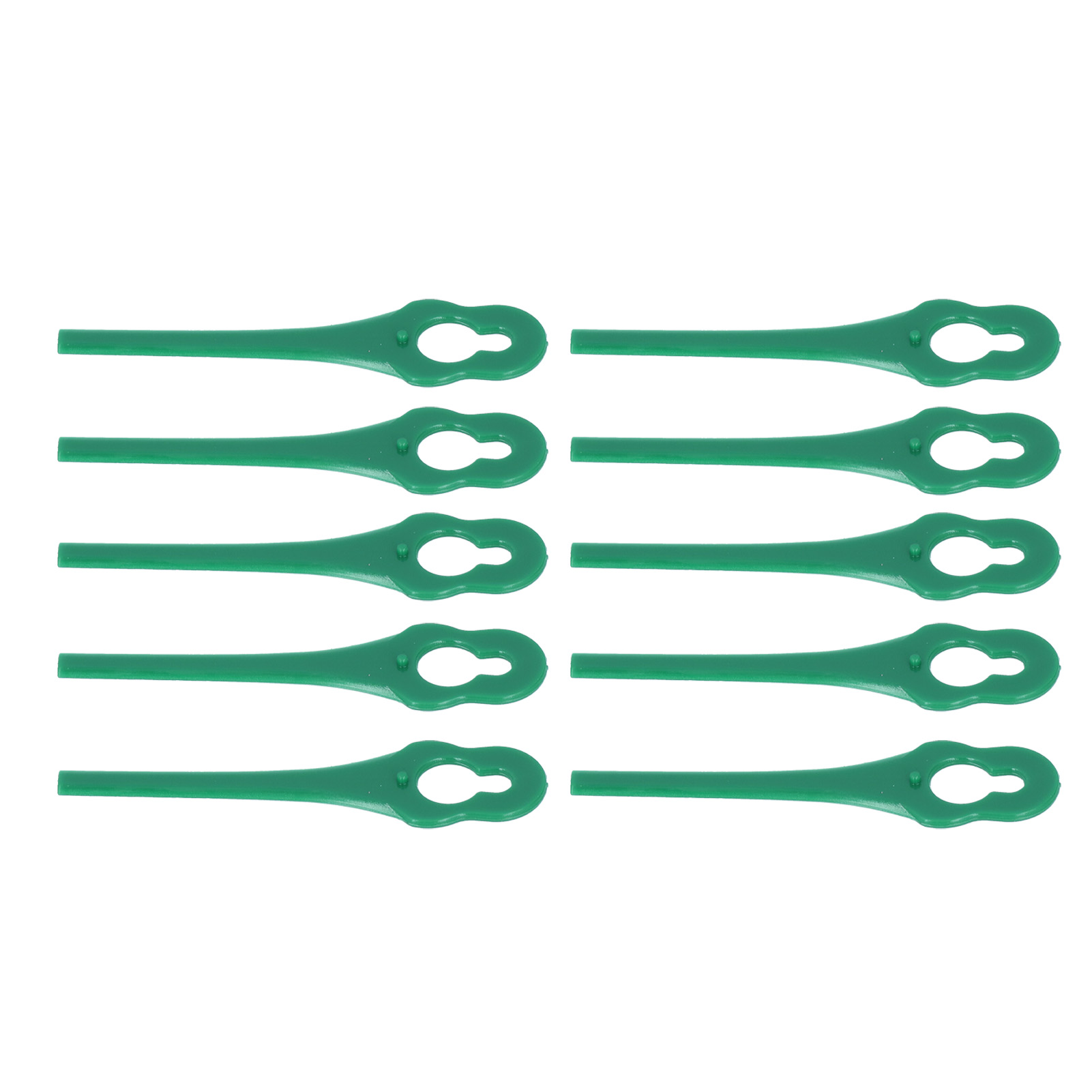 100 Kunststoff-schneidklingen Für Freischneider, Rasenmäher-ersatzklingen, Gartengeräte, Grün, 100er-packung