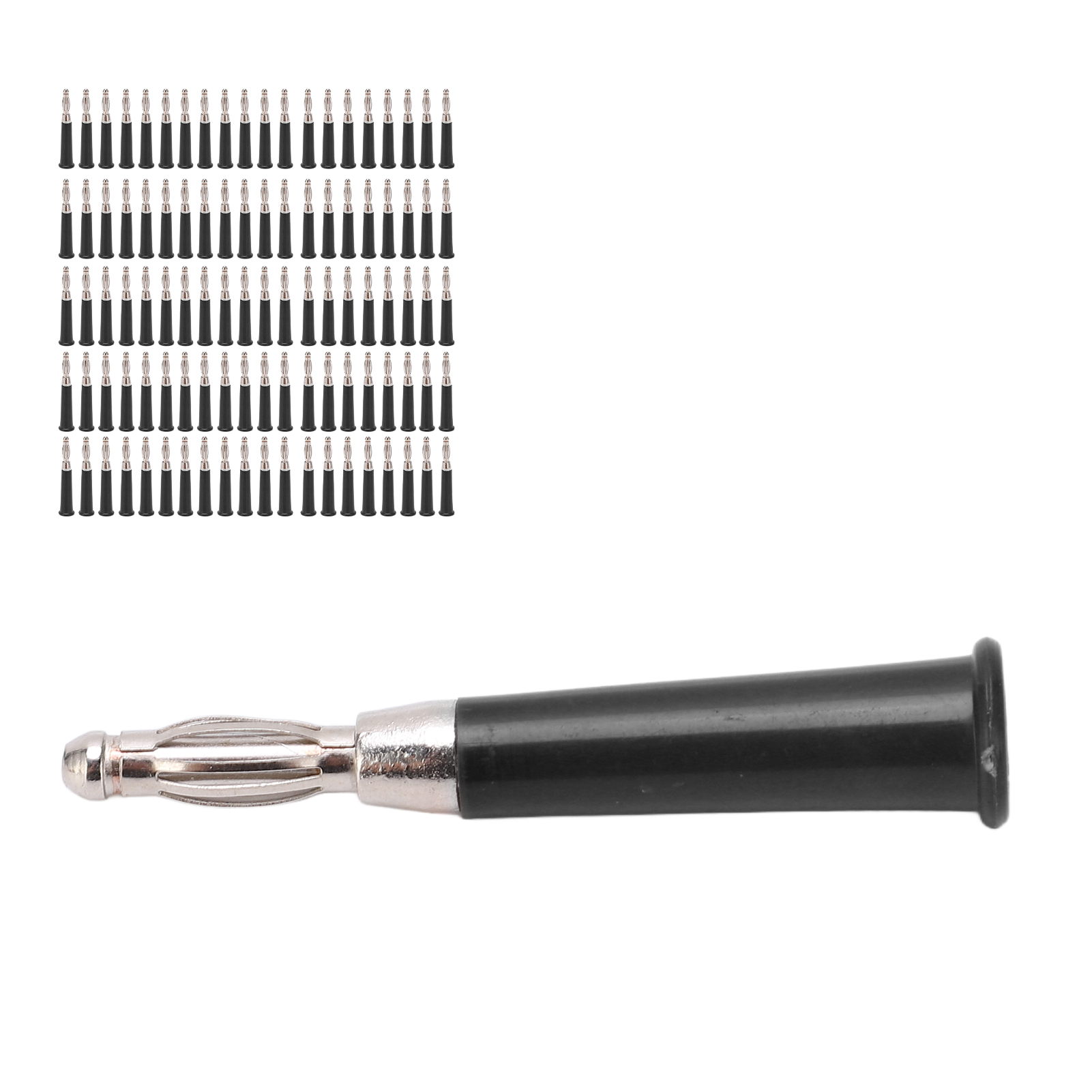 4-mm-bananenstecker Zum Löten, 100er-packung, Zubehörset Für Maschinen Und Anlagen, Schwarz J.10010