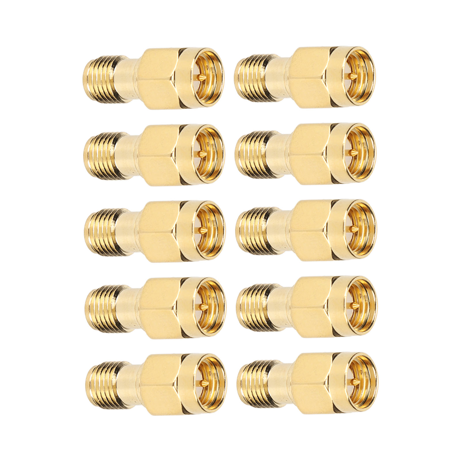 10 Stück Sma-adapterstecker (stecker Auf Buchse, Invertiert) Für Hf-konvertierung, 50 Ohm