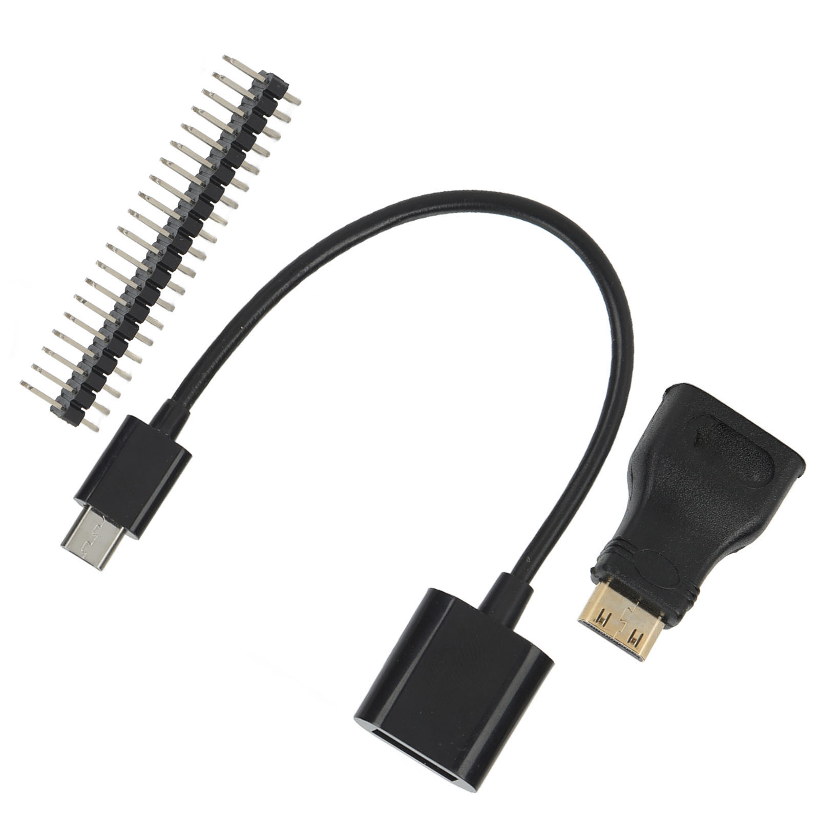 Mini-hdmi-auf-hdmi-buchse-adapter, Micro-usb-auf-usb-netzteil, 40-poliges Pin-kit Für Raspberry Pi Zero