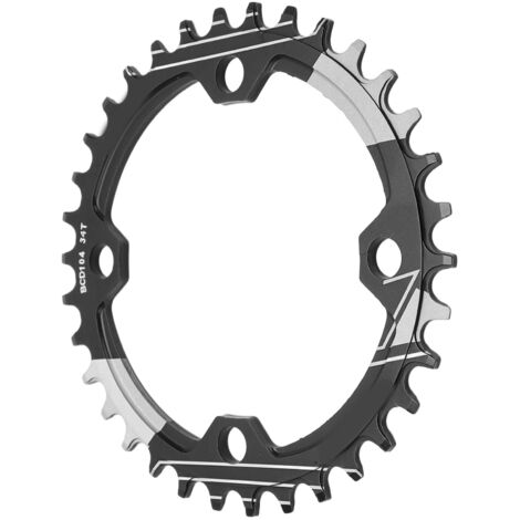 34-zahn-kettenblatt Für Mountainbikes Aus Schwarzer Aluminiumlegierung, Korrosionsbeständig, Mit Positiven/negativen Zähnen