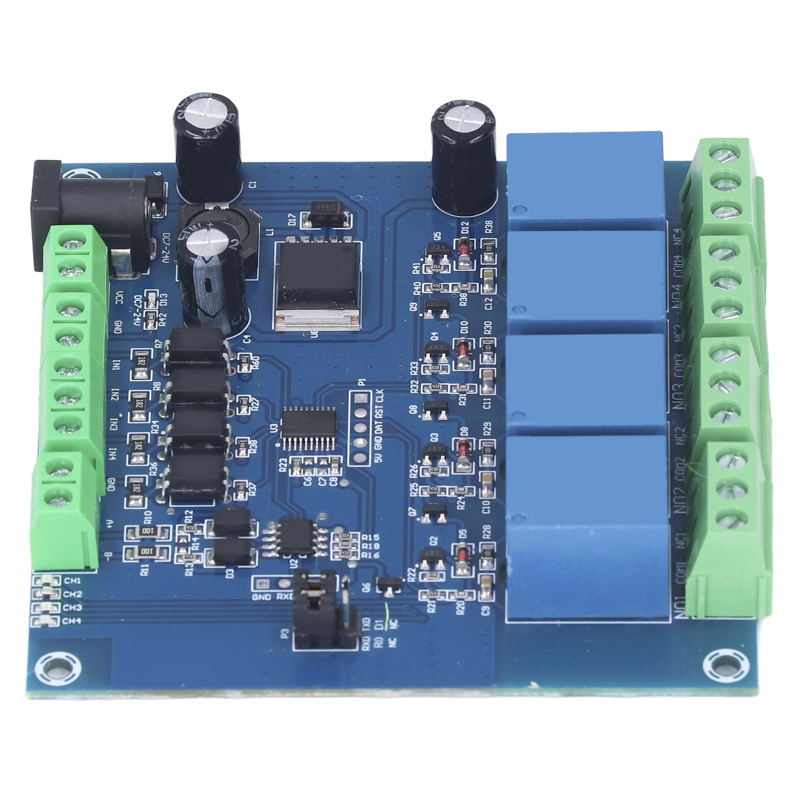 4-kanal-relaismodul-leiterplatte Rtu Rs485 Ttl-verpolungsschutzschalter Industrieanschluss