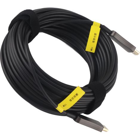 15 M Langes 4k Hdr Glasfaser-hdmi-kabel, Kompatibel Mit Ps5, Xbox Und Heimkinoanlagen – Ultraschnelle 18 Gbit/s