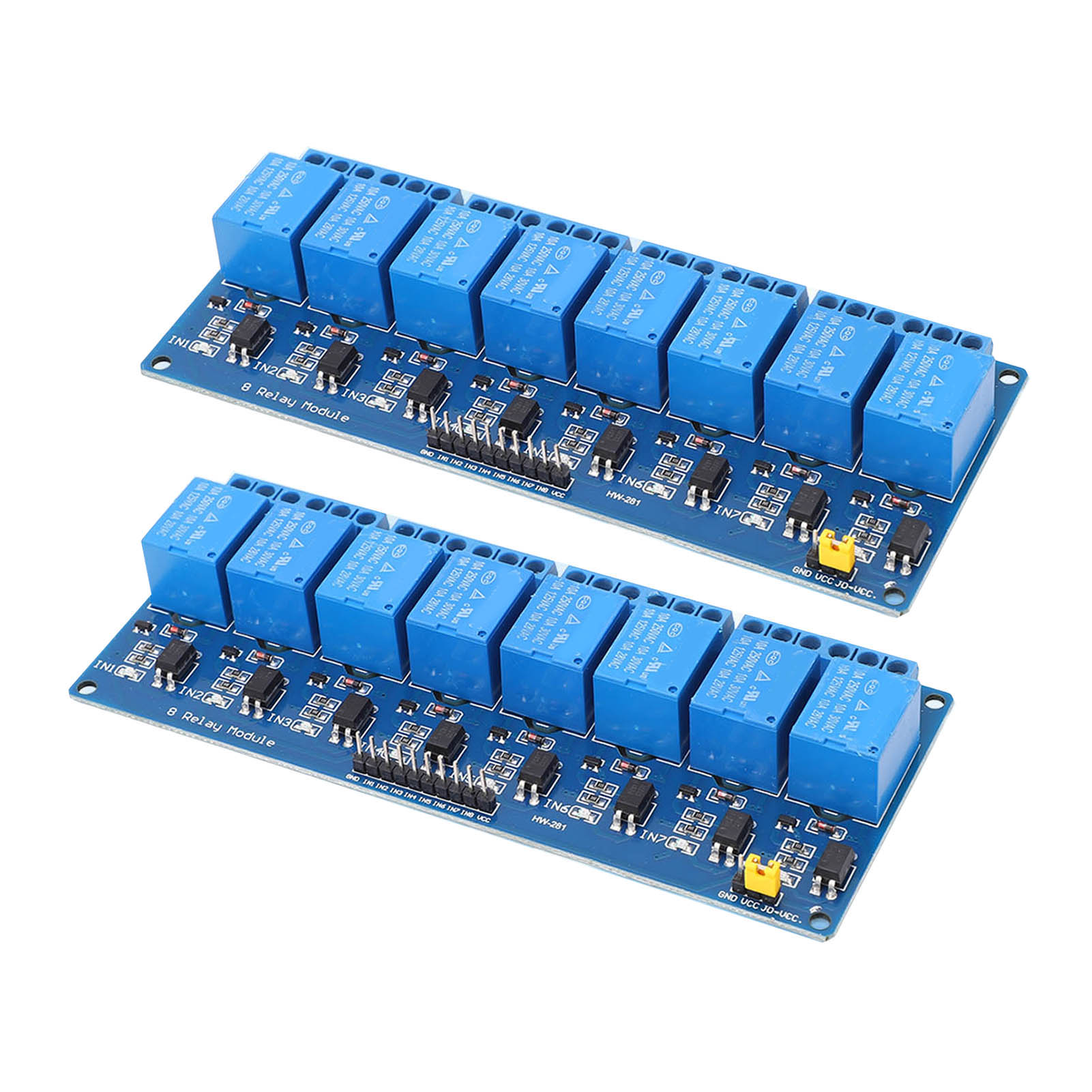 Konvolut Aus 2 8-kanal-sps-optokoppler-relaismodulen Mit Isolationszubehörplatine Für Pic Avr 51