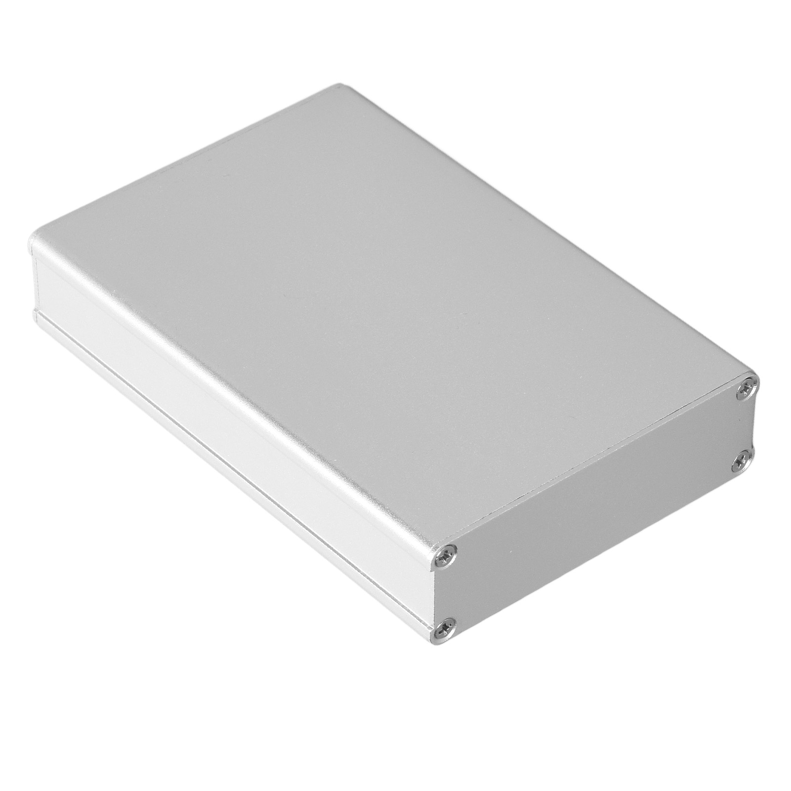 Projektgehäuse Aus Mattsilbernem, Gebürstetem Aluminium, Diy-gehäuse Für Leiterplattenverdrahtung, Abmessungen 22x74x110mm, Integriertes Elektronikgehäuse.