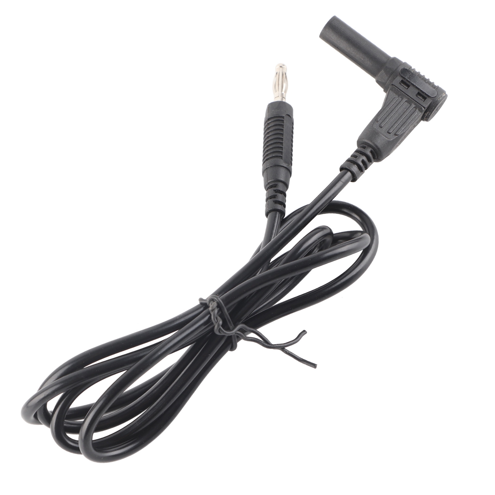 Packung Mit 2 Messleitungen Mit 4 Mm Schwarzen Bananensteckern, Elektrischer Schutz Für Multimeter J.70012, Sicheres Messset.
