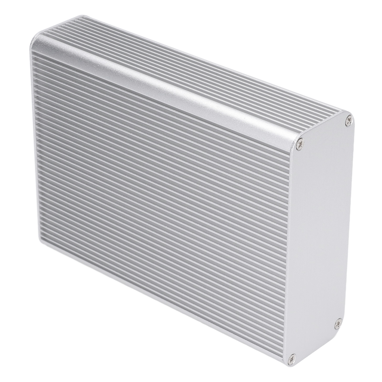 Elektrisches Gehäuse Aus Aluminiumlegierung, Wasserdichte Anschlussdose 45 X 120 X 160 Mm, Matt Silbergrau