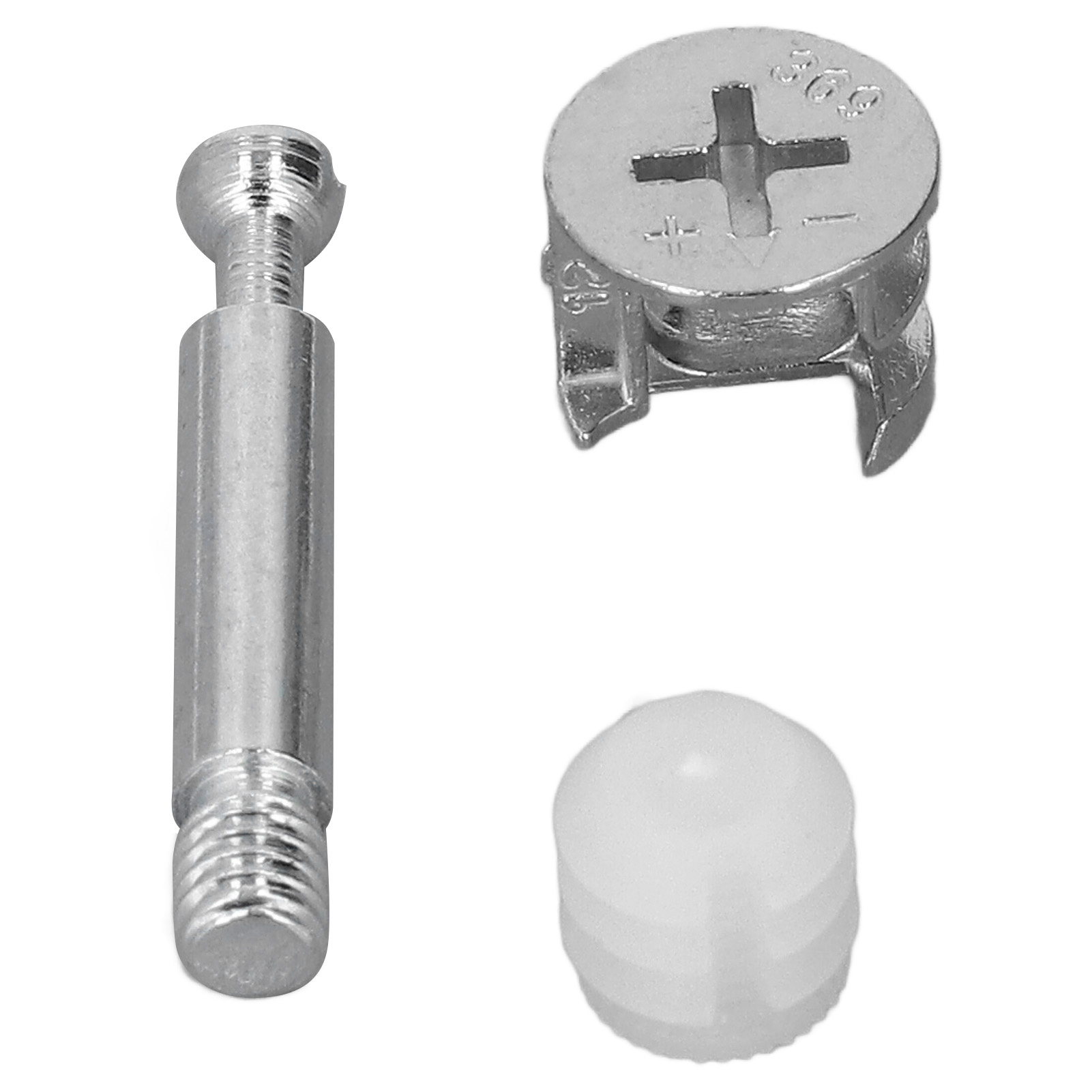 100-teiliges 3-in-1-schraubenset Mit Verriegelungsfunktion Für Möbel, Schränke, Schubladen Und Regale