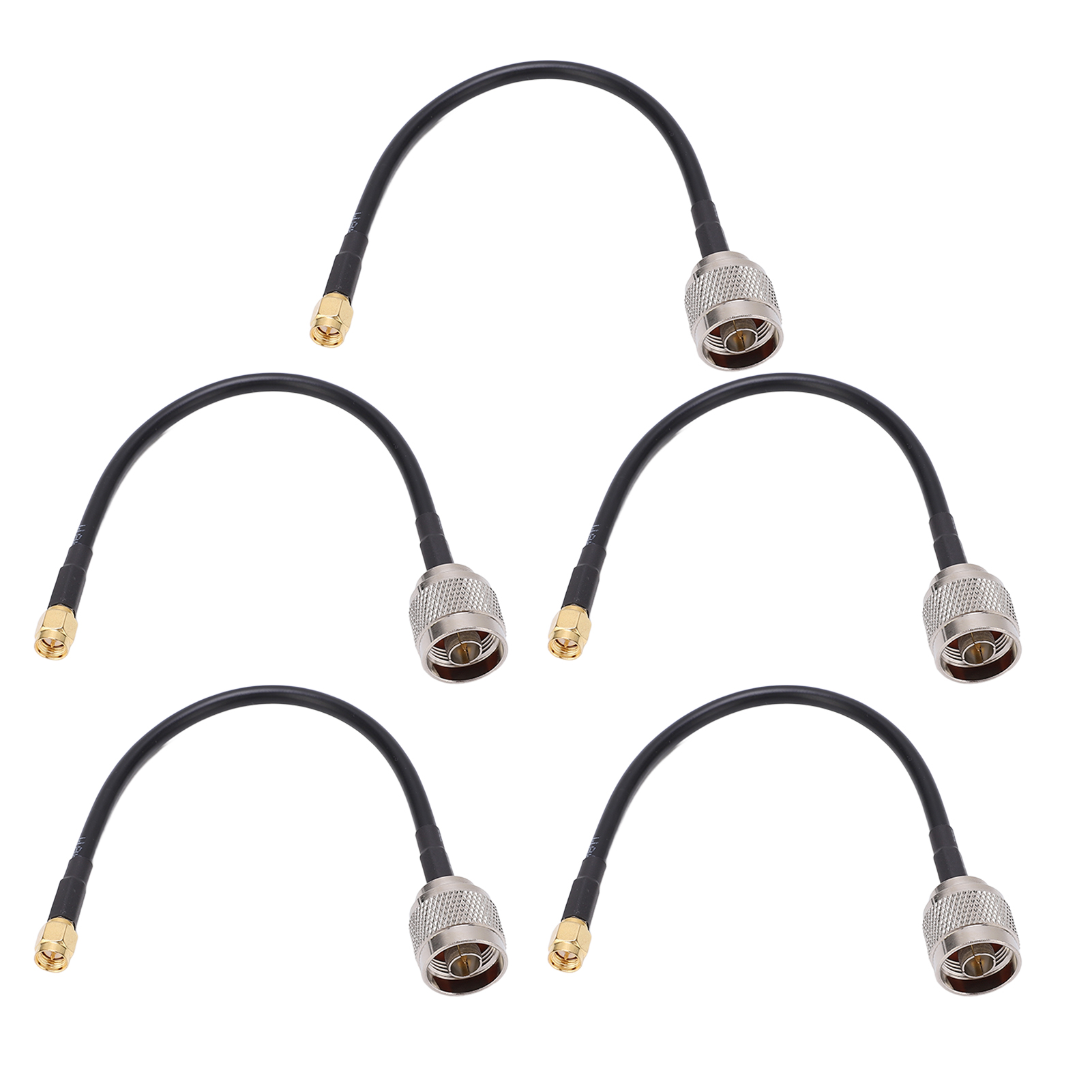 Rf Nj Auf Sma-j Koaxialkabel, 5 Stück, Audiostecker, Geschirmtes Verlängerungskabel Tfl-rg58-21, 50 Ohm